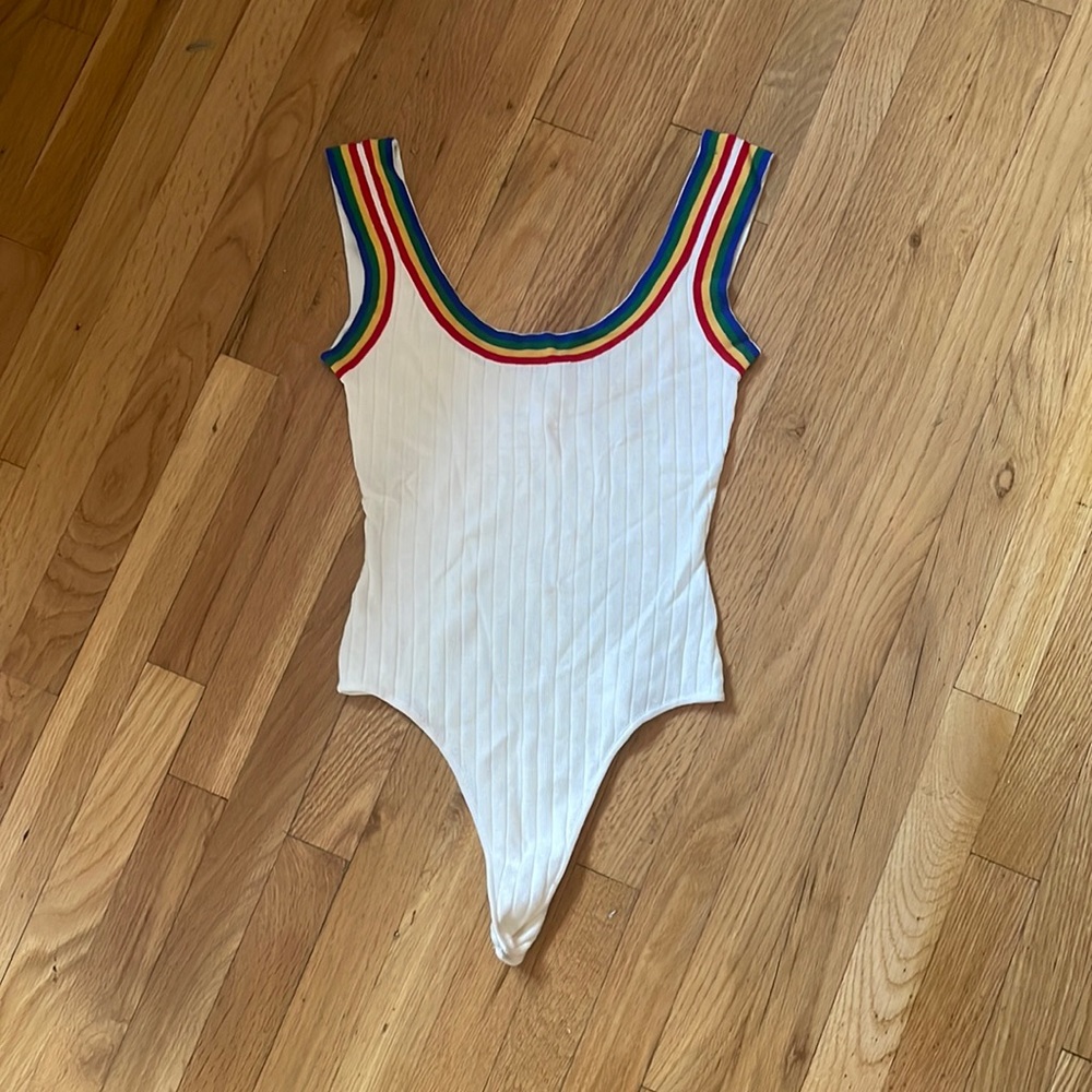 By the way thing rainbow bodysuit